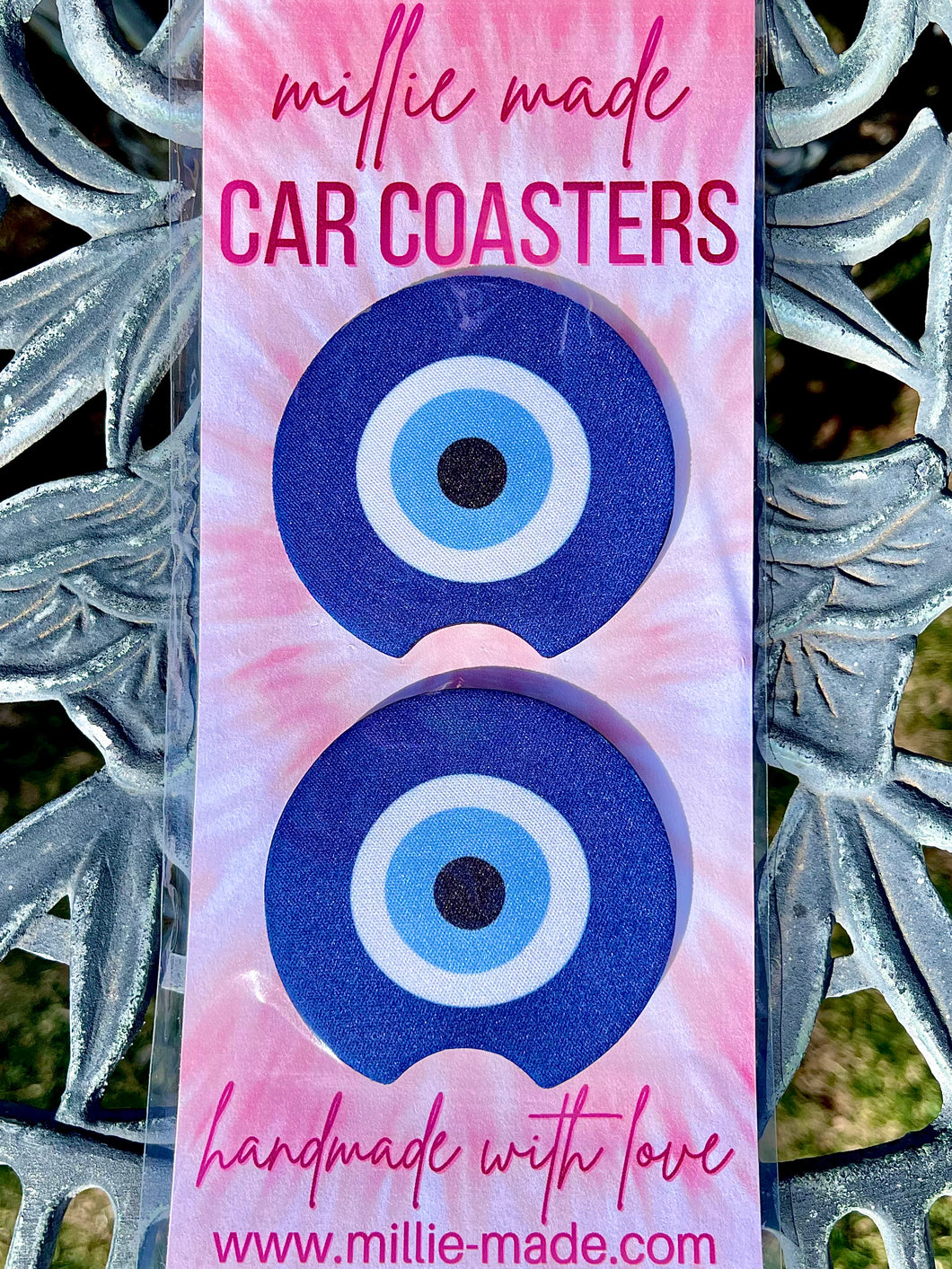 “Protective Eye” Car Coasters