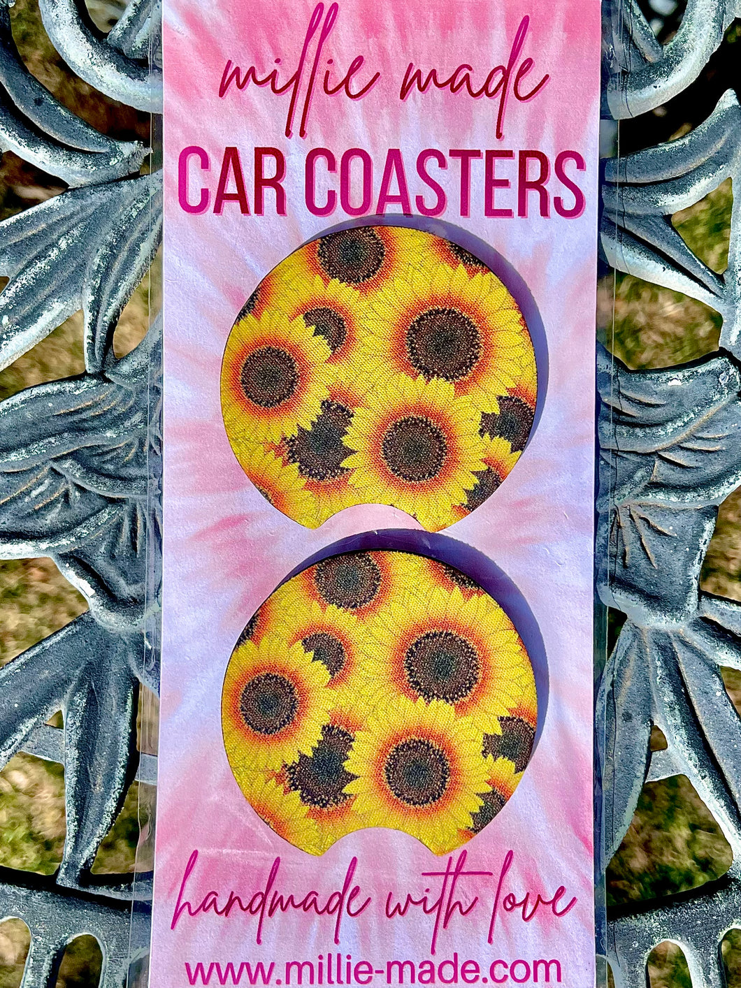 “Sunflowers” Car Coasters