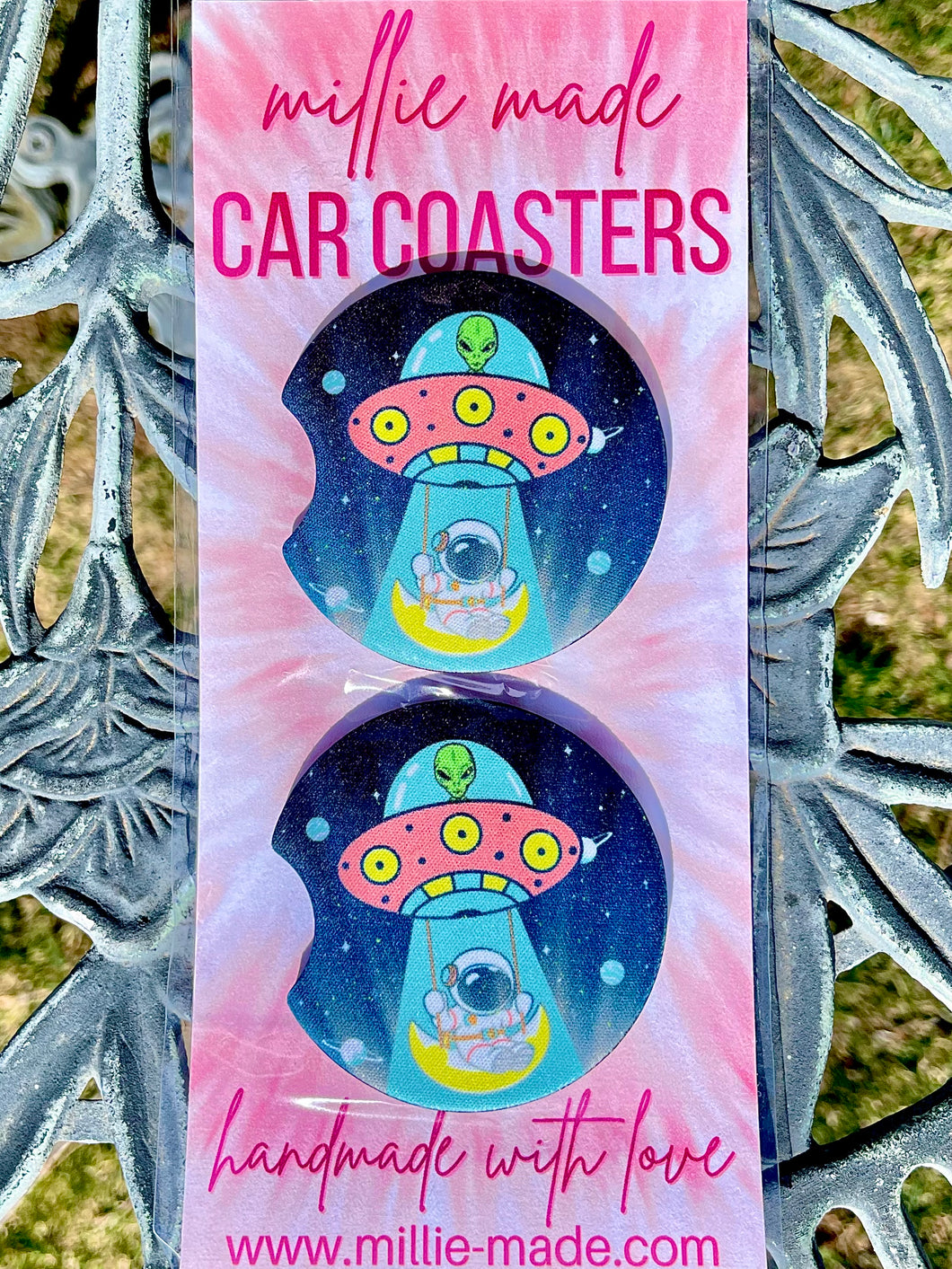 “Alien Abduction” Car Coasters