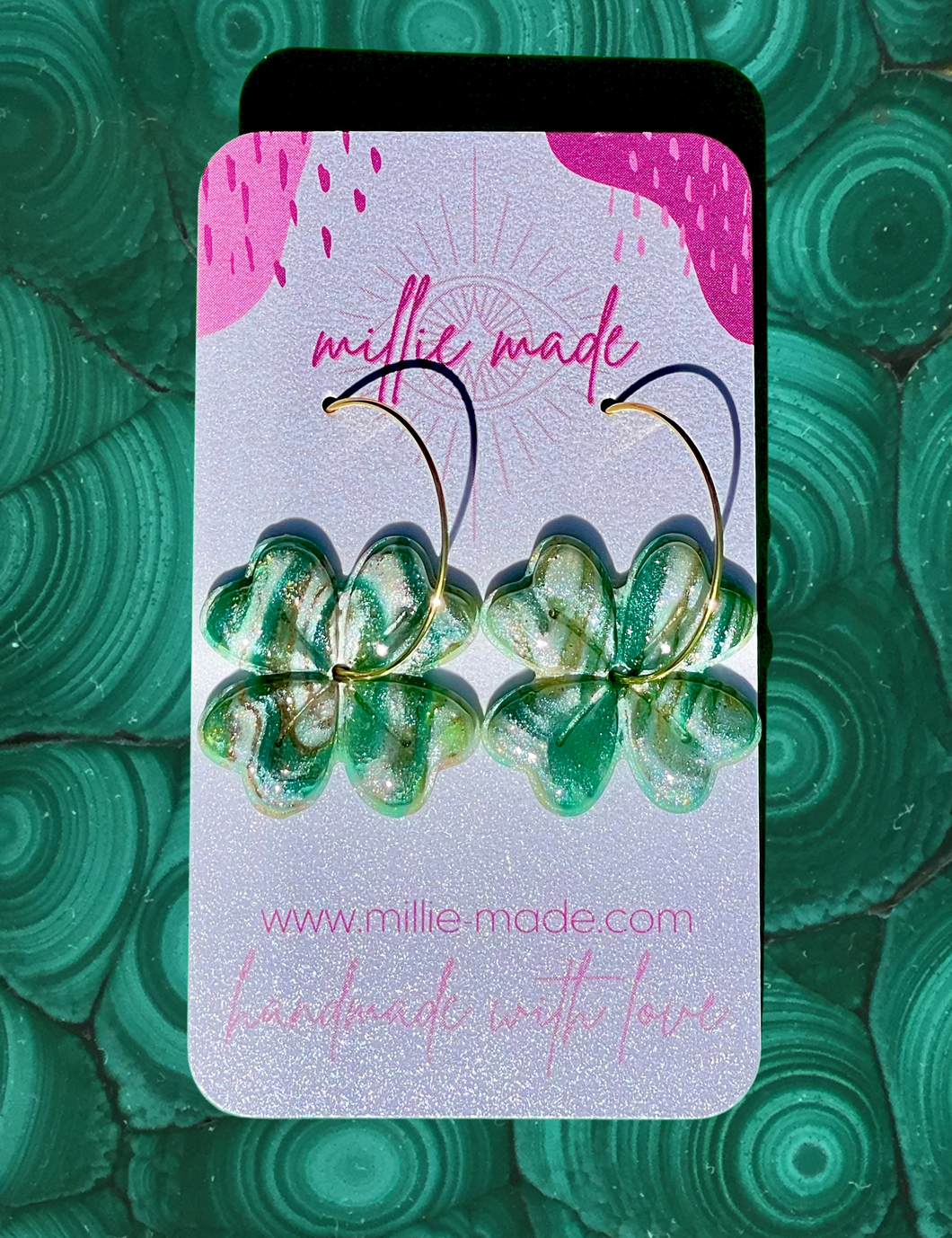 4 Leaf Clover Hoops