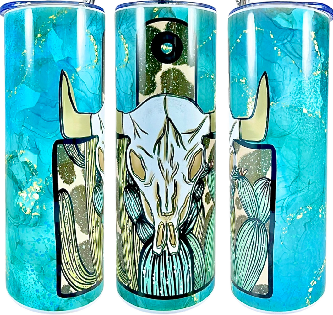 “Bull Skull” 20oz Insulated Tumbler